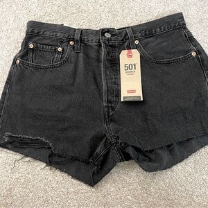 Levi's Black 501 shorts